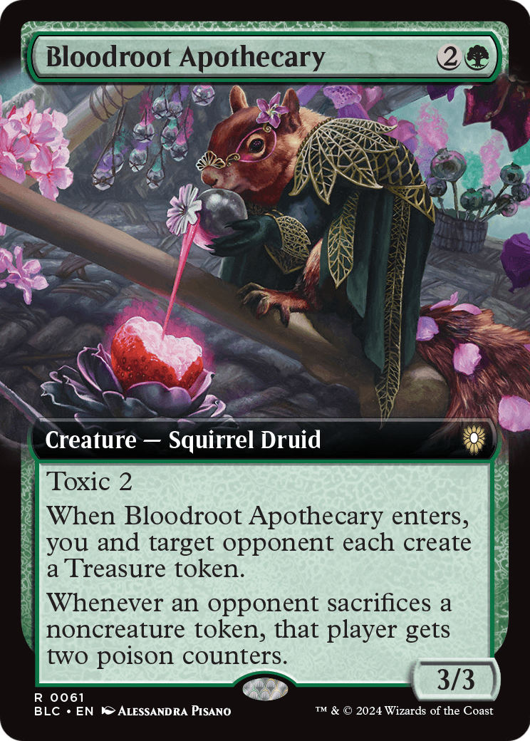 Bloodroot Apothecary (Extended Art) (BLC-061) - Bloomburrow Commander: (Extended Art)