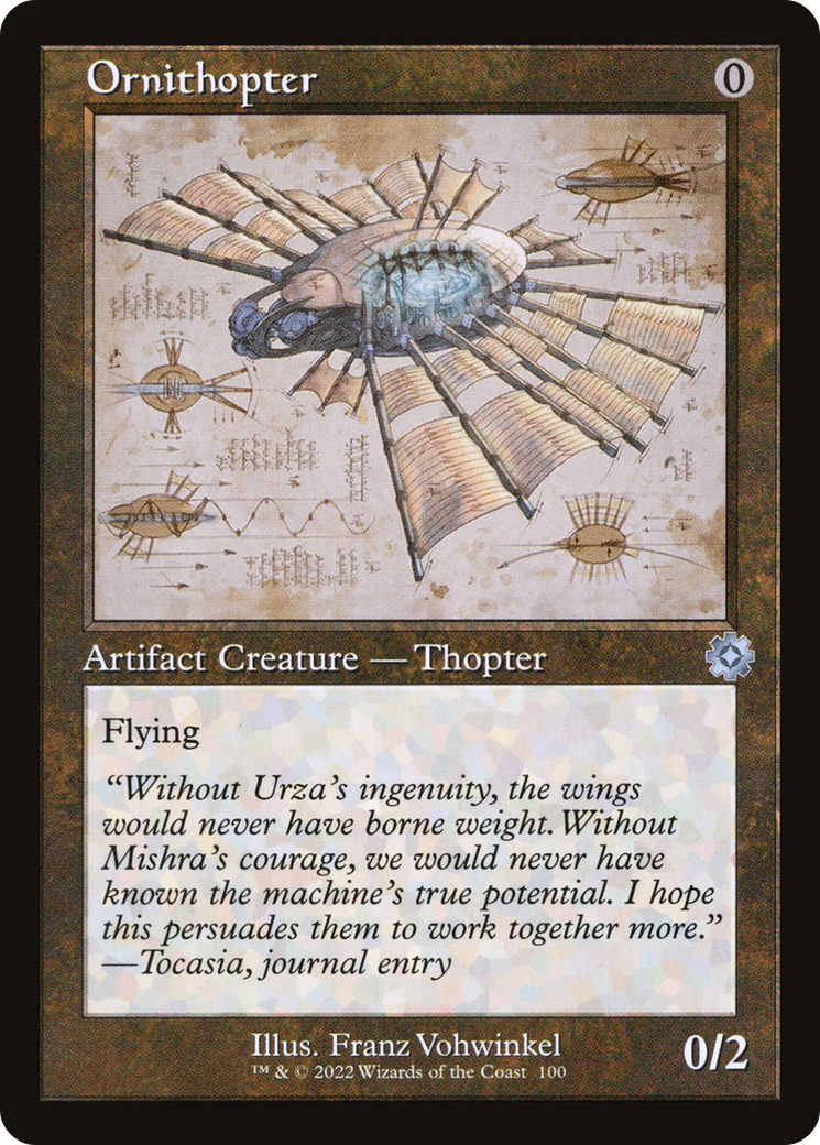 Ornithopter (Schematic) (BRR-100) - The Brothers' War Retro Artifacts Foil