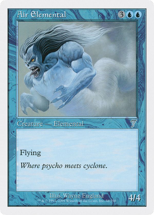 Air Elemental (7ED-058) - 7th Edition