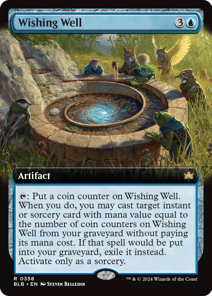 Wishing Well (Extended Art) (BLB-358) - Bloomburrow: (Extended Art) Foil