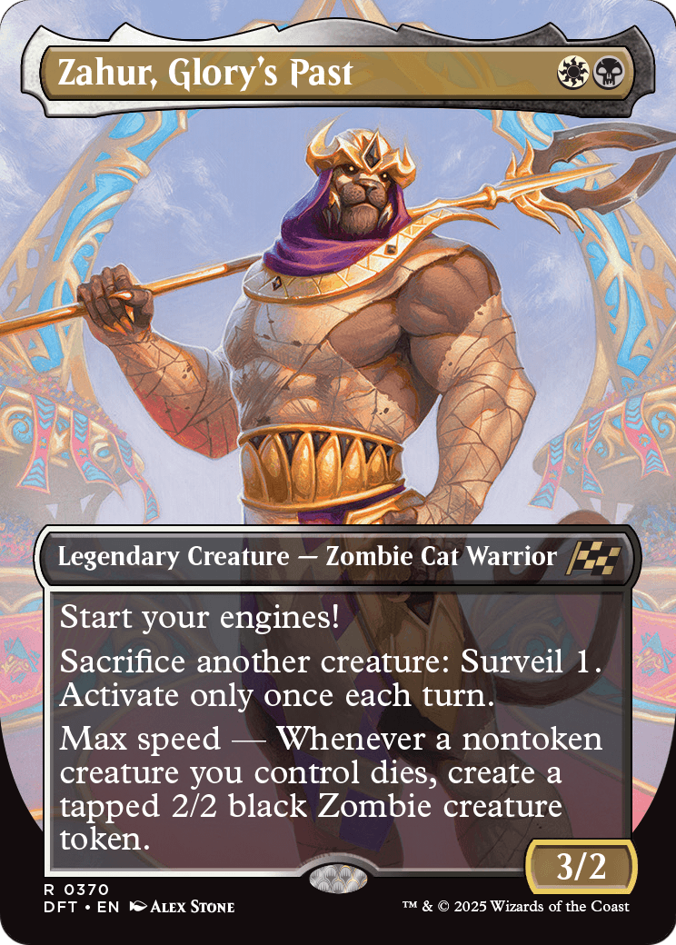 Zahur, Glory's Past (Borderless) (DFT-370) - Aetherdrift Foil