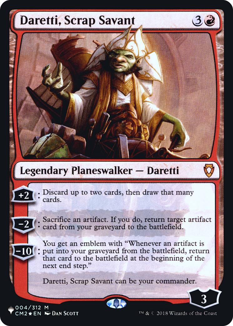 Daretti, Scrap Savant (CM2) (LIST-004) - The List Foil