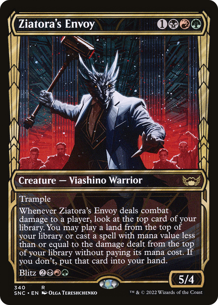 Ziatora's Envoy (Showcase) (SNC-340) - Streets of New Capenna: (Showcase) Foil