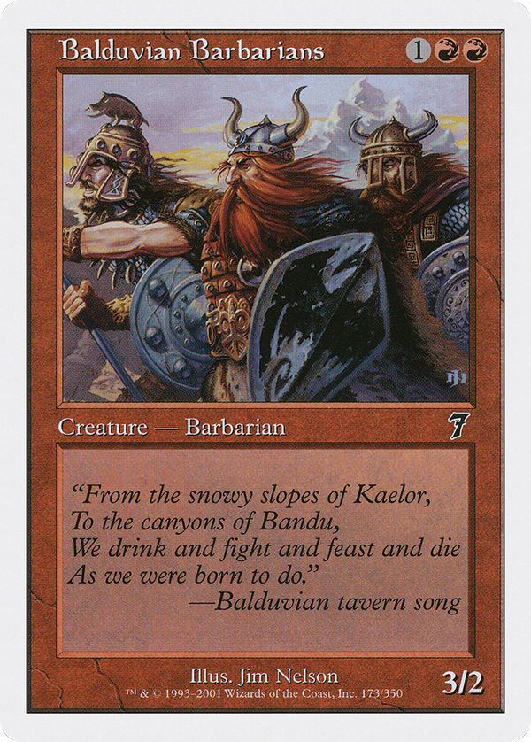 Balduvian Barbarians (7ED-173) - 7th Edition