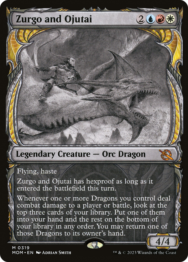 Zurgo and Ojutai (Showcase) (MOM-319) - March of the Machine: (Showcase)