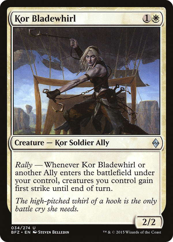 Kor Bladewhirl (BFZ-034) - Battle for Zendikar