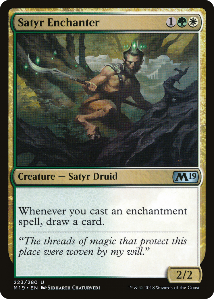 Satyr Enchanter (M19-223) - Core Set 2019