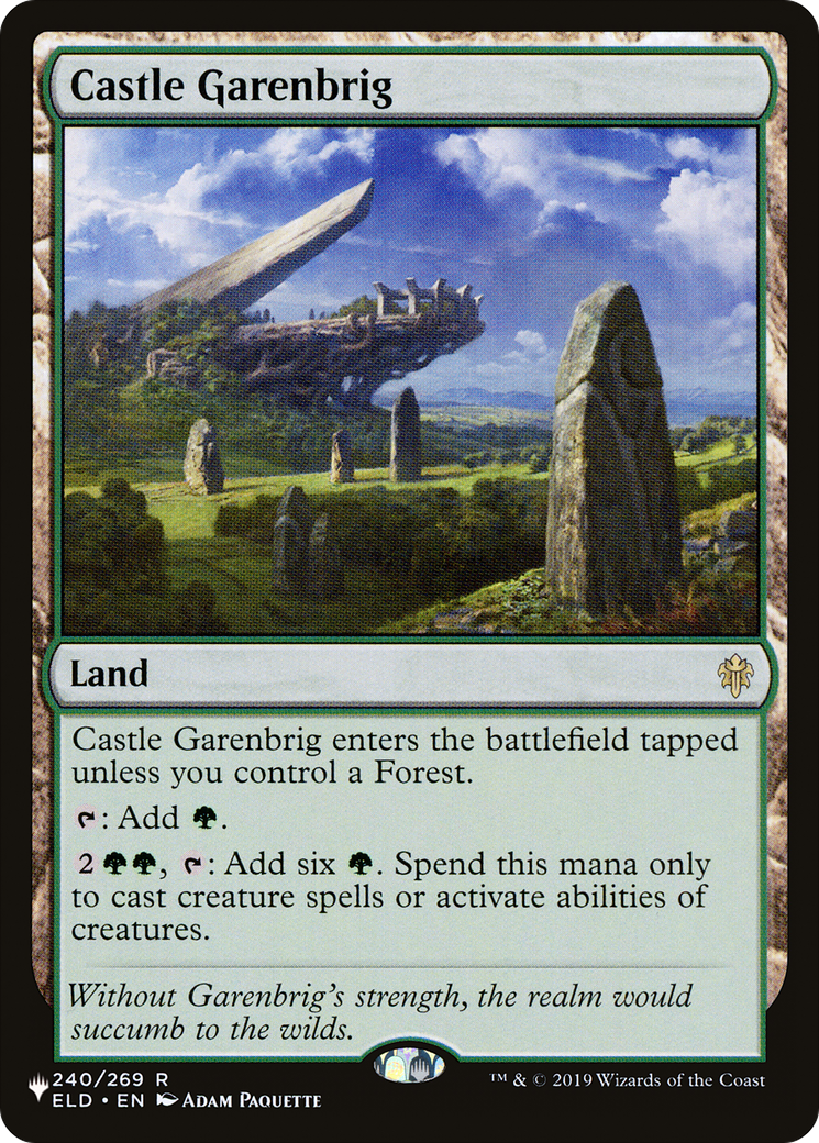 Castle Garenbrig (LIST-240/269) - The List