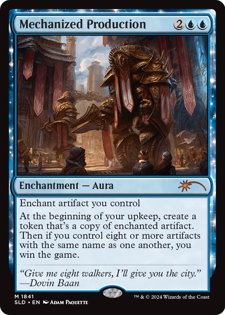 Mechanized Production (SLD-1841) - Secret Lair Drop: (enchantment)