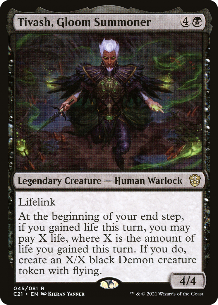 Tivash, Gloom Summoner (C21-045) - Commander 2021