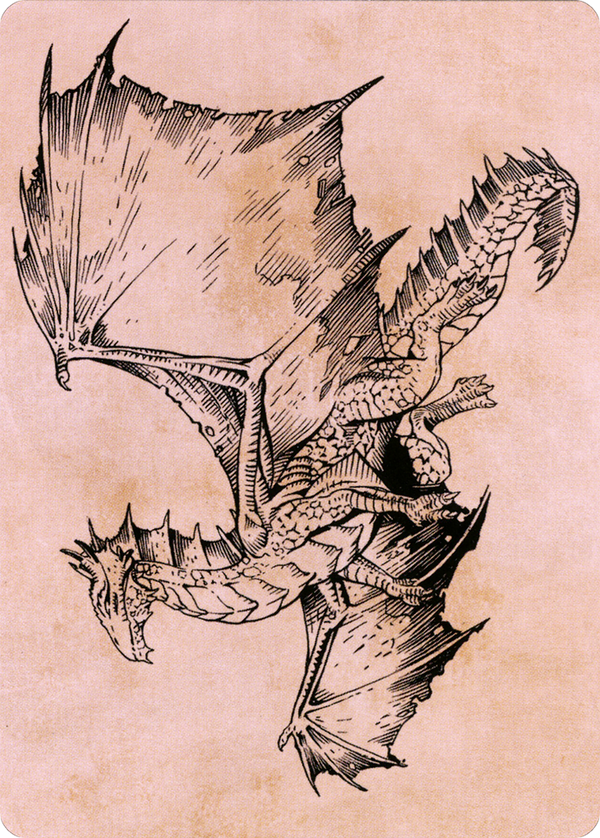 Ancient Bronze Dragon // Ancient Bronze Dragon (ACLB-058) - Battle for Baldur's Gate Art Series (Borderless) Foil