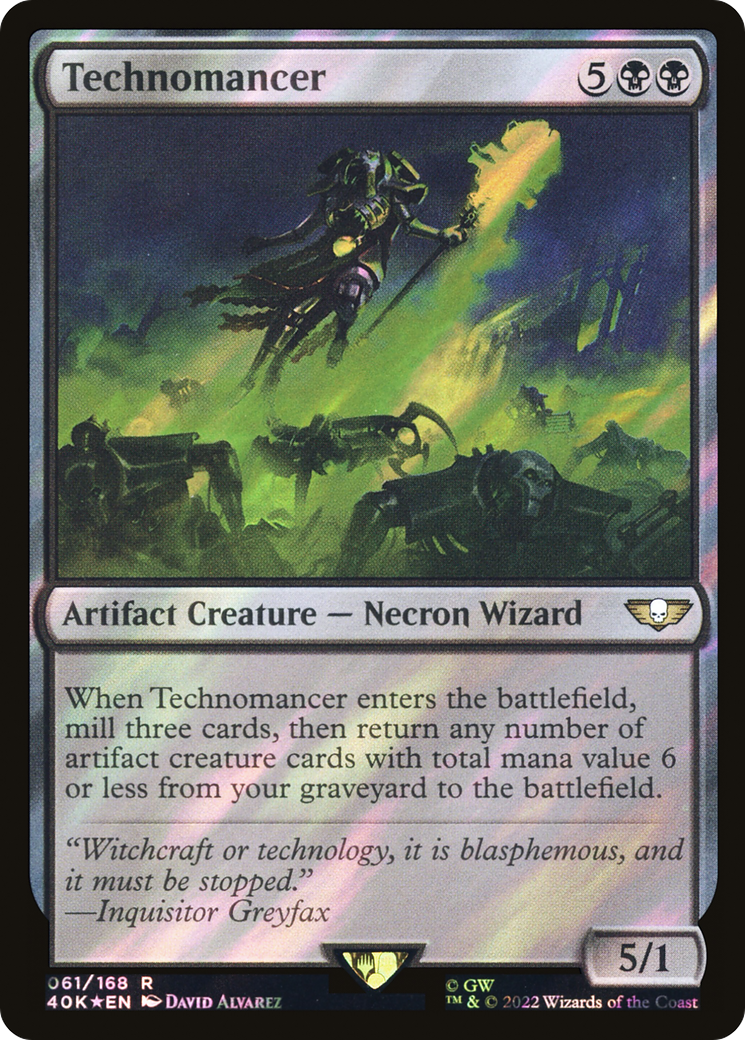 Technomancer (Surge Foil) (40K-061) - Warhammer 40,000 Commander Foil