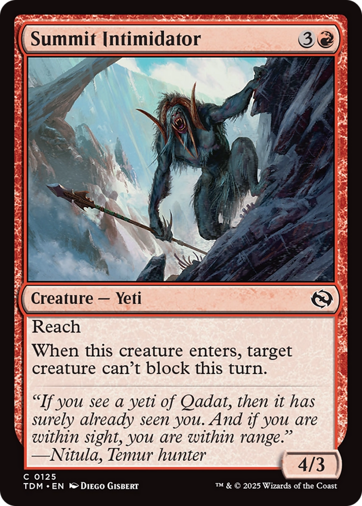 Summit Intimidator (TDM-125) - Tarkir: Dragonstorm