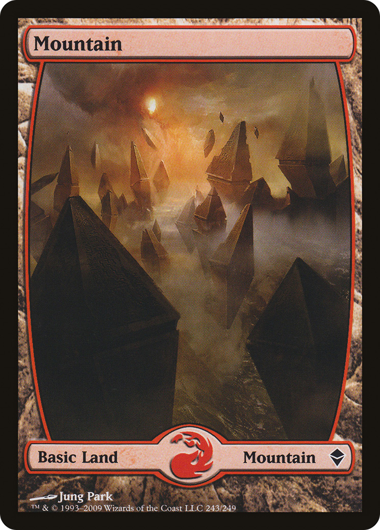 Mountain (243) - Full Art (ZEN-243) - Zendikar Foil