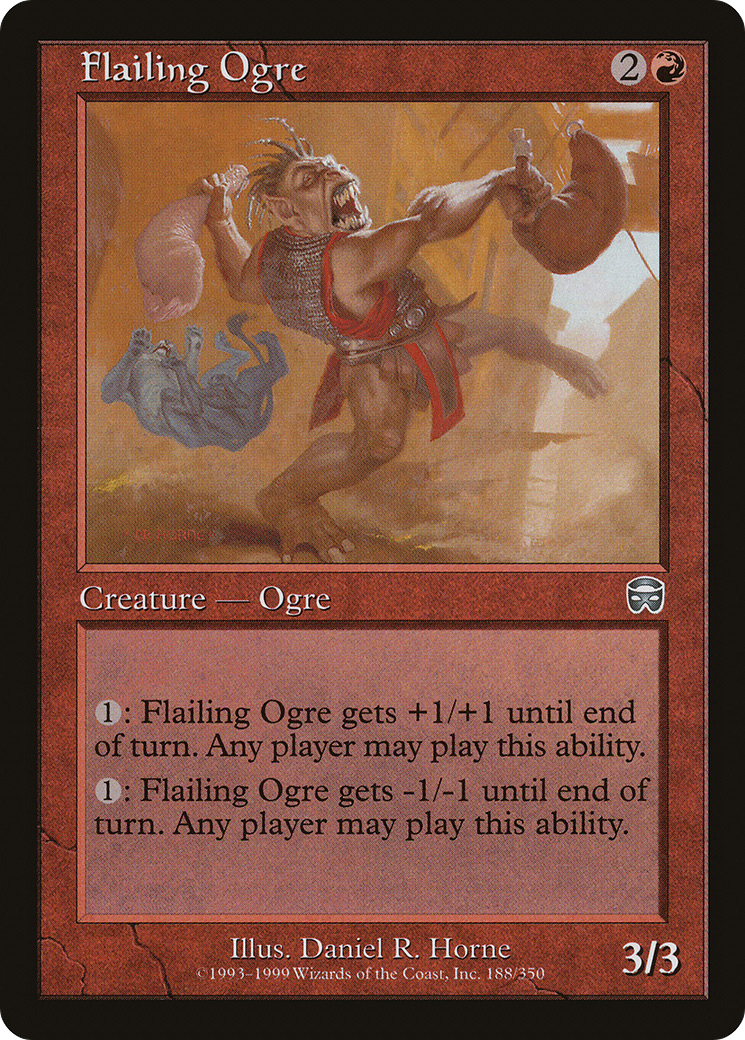 Flailing Ogre (MMQ-188) - Mercadian Masques Foil