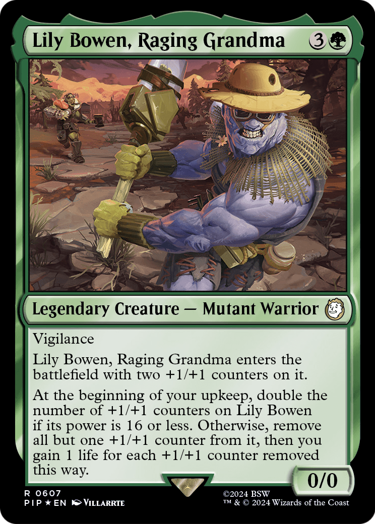 Lily Bowen, Raging Grandma (Surge Foil) (PIP-607) - Fallout Foil
