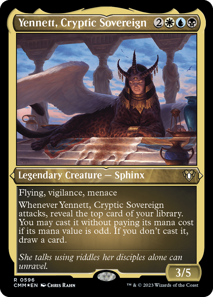Yennett, Cryptic Sovereign (Foil Etched) (CMM-596) - Commander Masters Foil
