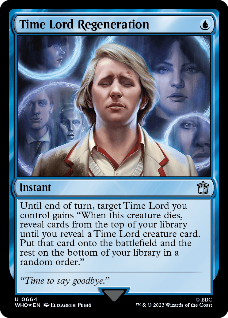 Time Lord Regeneration (Surge Foil) (WHO-664) - Doctor Who Foil