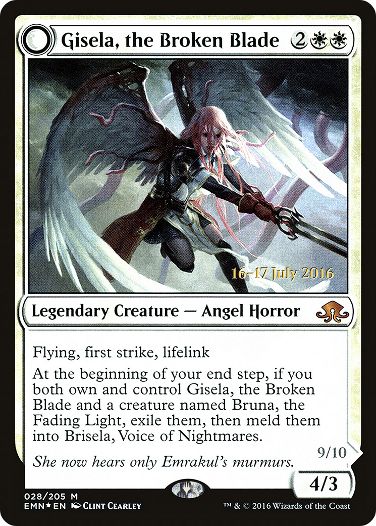 Gisela, the Broken Blade (PRE-028) - Eldritch Moon Promos: (mooneldrazidfc) Foil