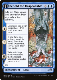 Behold the Unspeakable (NEO-048) - Kamigawa: Neon Dynasty: (fandfc, enchantment) Foil