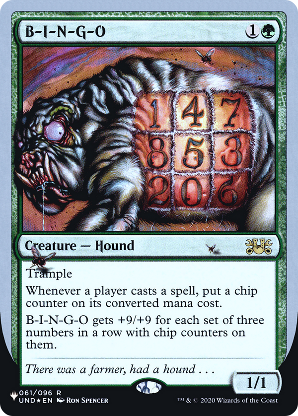B-I-N-G-O (LIST-061/096) - The List (Unfinity Foil Edition) Foil