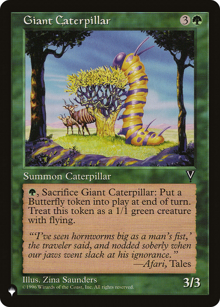 Giant Caterpillar (LIST-) - The List
