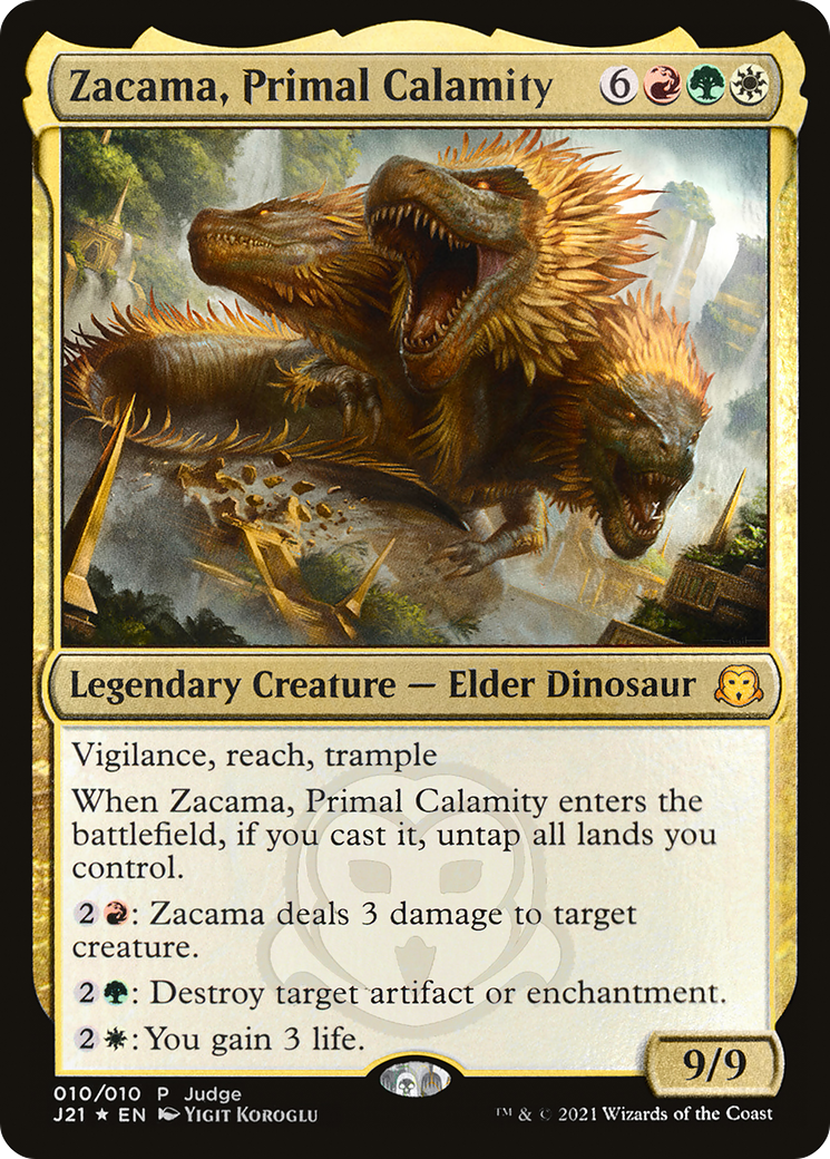 Zacama, Primal Calamity (JDG-010) - Judge Gift Cards 2021 Foil