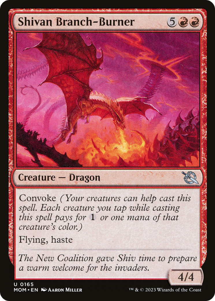 Shivan Branch-Burner (MOM-165) - March of the Machine Foil