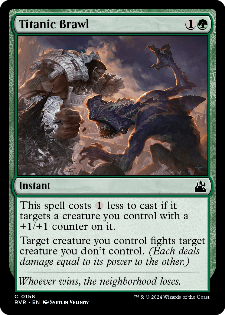 Titanic Brawl (RVR-158) - Ravnica Remastered Foil
