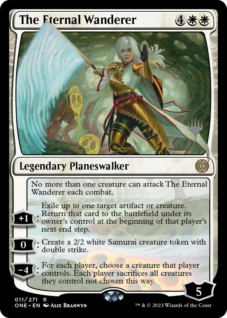 The Eternal Wanderer (PPONE-011) - Phyrexia: All Will Be One Promos