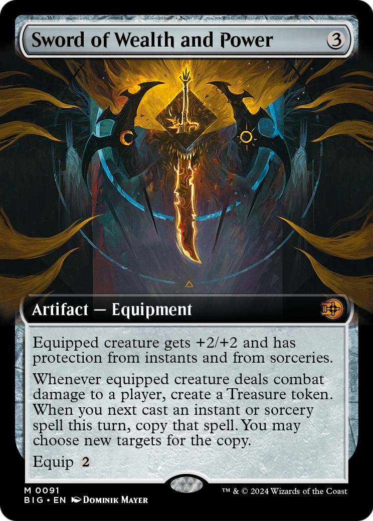 Sword of Wealth and Power (Extended Art) (BIG-091) - The Big Score: (Extended Art)