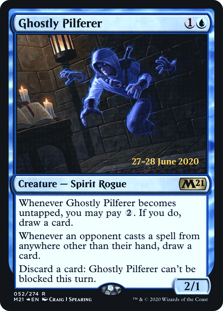 Ghostly Pilferer (PRE-052) - Core Set 2021 Promos Foil