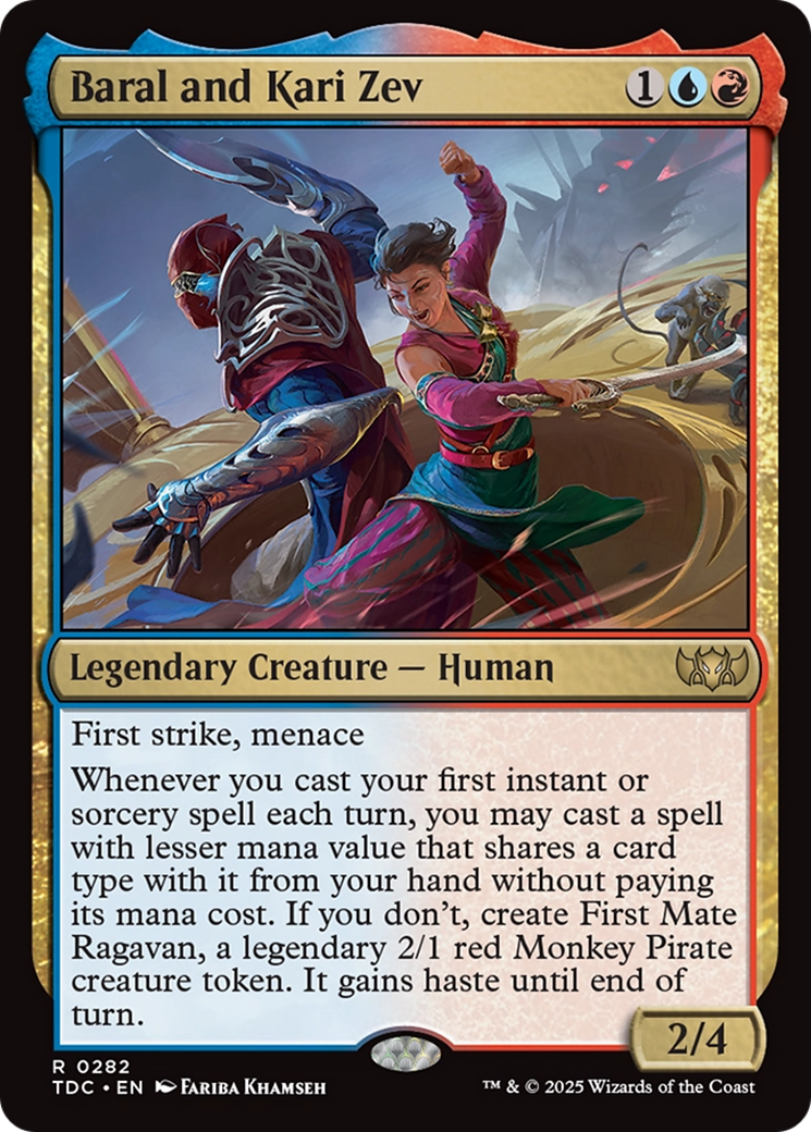 Baral and Kari Zev (TDC-282) - Commander: Tarkir: Dragonstorm