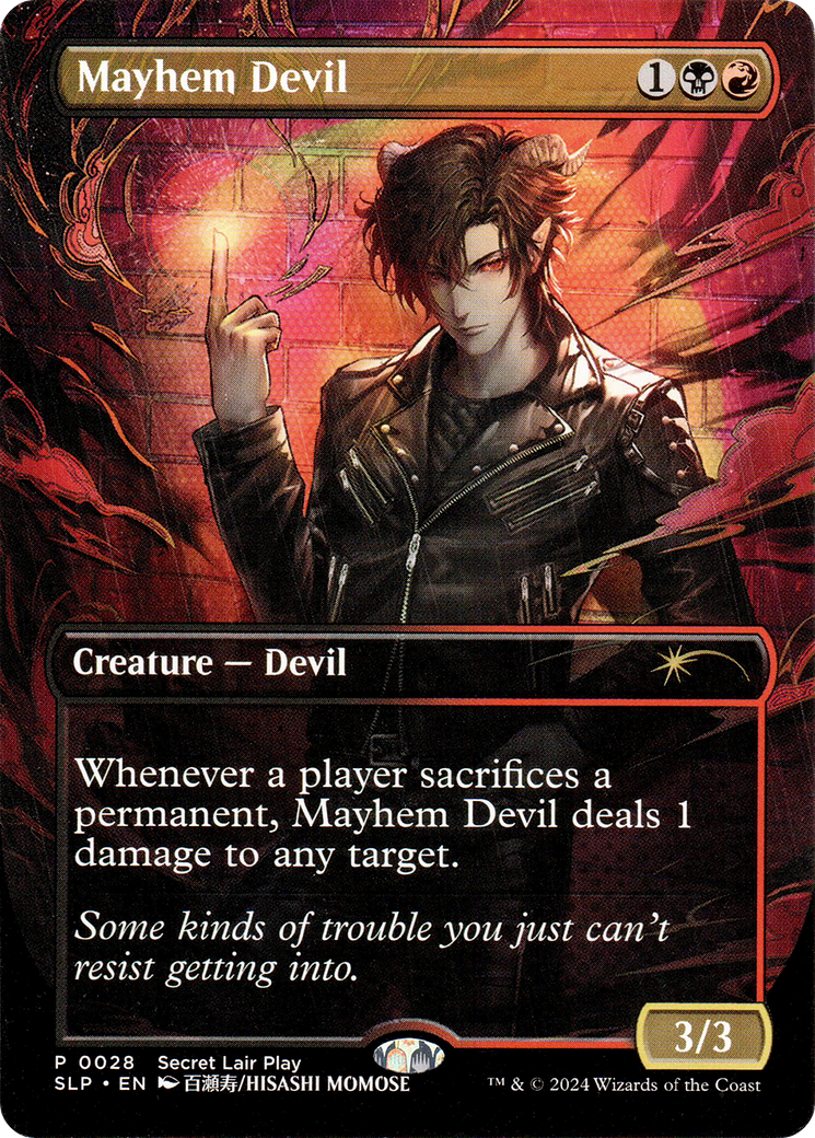 Mayhem Devil (SLP-028) - Secret Lair Showdown (Borderless)