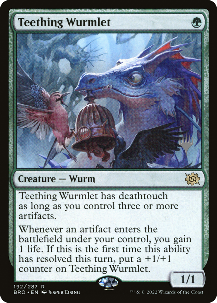 Teething Wurmlet (PPBRO-192) - The Brothers' War Promos Foil