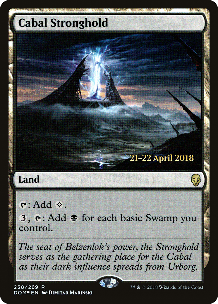 Cabal Stronghold (PRE-238) - Dominaria Promos Foil