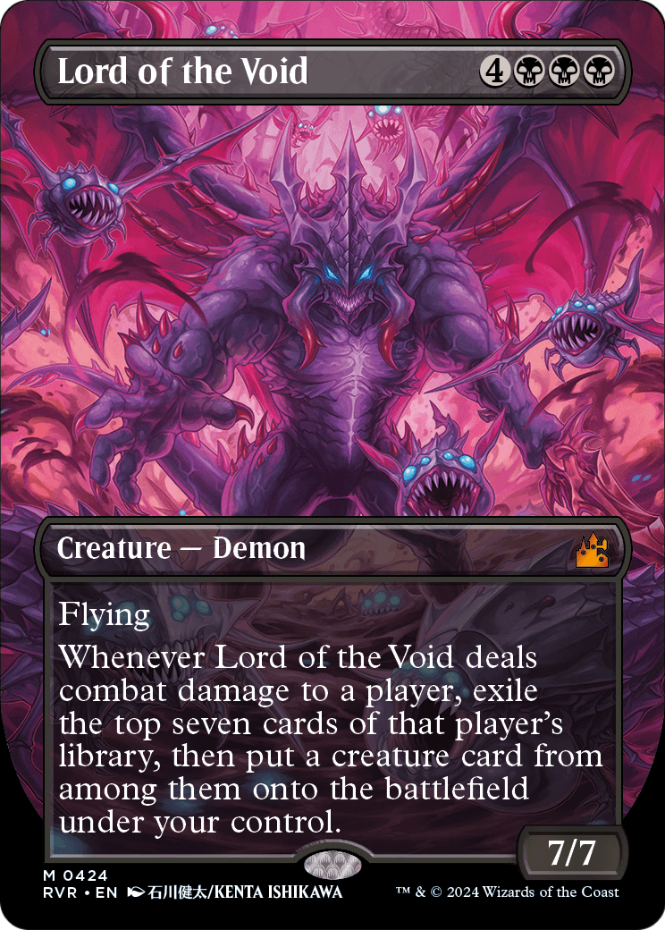 Lord of the Void (Anime Borderless) (RVR-424) - Ravnica Remastered Foil