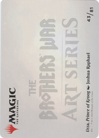 Urza, Prince of Kroog // Urza, Prince of Kroog (ABRO-043) - The Brothers' War Art Series (Borderless) Foil