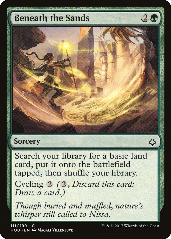 Beneath the Sands (HOU-111) - Hour of Devastation Foil