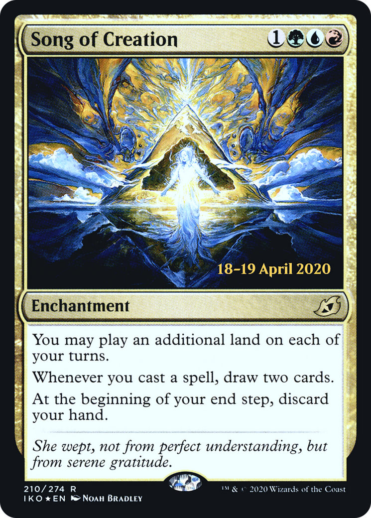 Song of Creation (PRE-210) - Ikoria: Lair of Behemoths Promos Foil