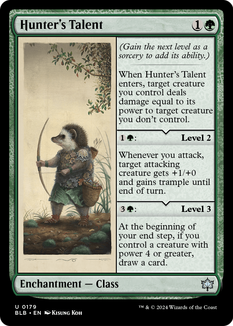 Hunter's Talent (BLB-179) - Bloomburrow Foil