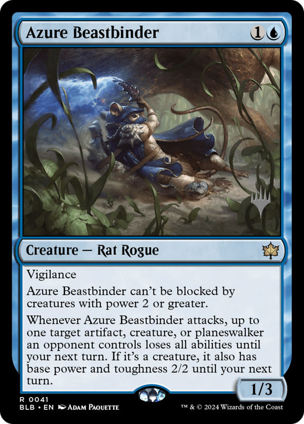 Azure Beastbinder (PPBLB-041) - Bloomburrow Promos