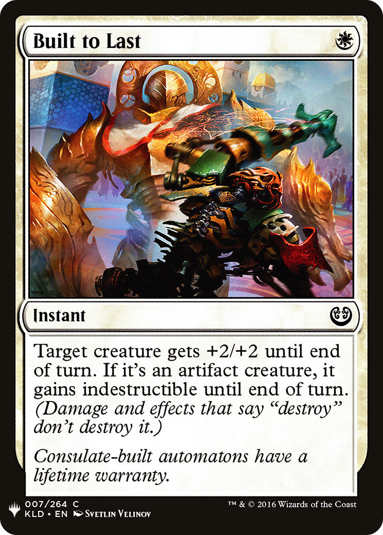 Built to Last (LIST-007) - The List