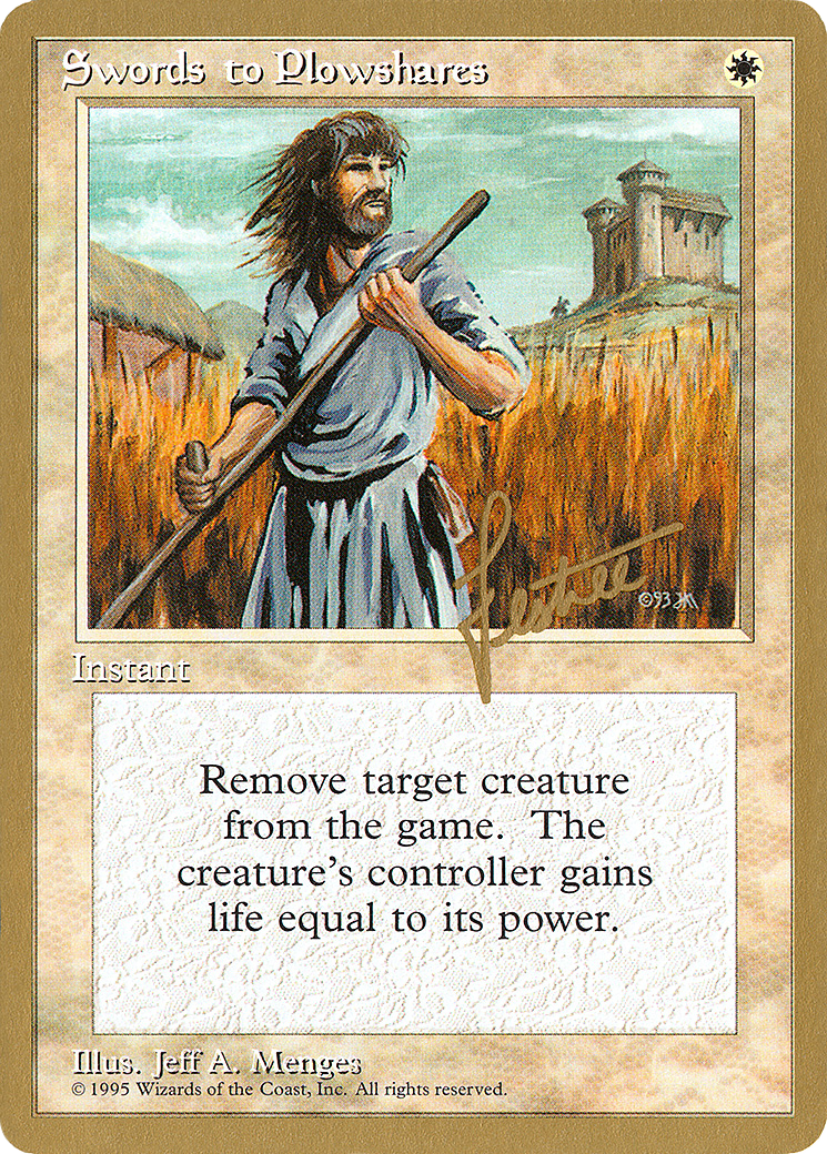 Swords to Plowshares - 1996 Bertrand Lestree (4ED) (WCD-) - Pro Tour Collector Set