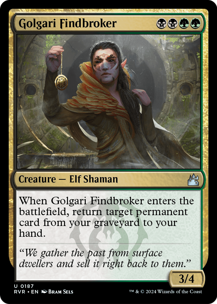 Golgari Findbroker (RVR-187) - Ravnica Remastered