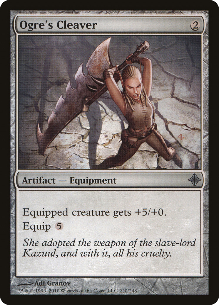 Ogre's Cleaver (ROE-220) - Rise of the Eldrazi Foil