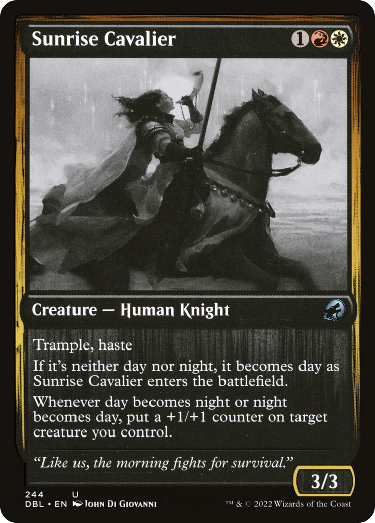 Sunrise Cavalier (DBL-244) - Innistrad: Double Feature Foil