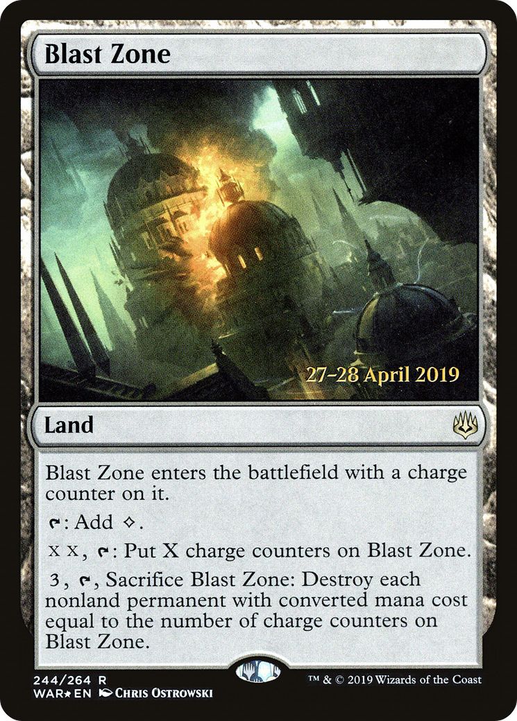 Blast Zone (WAR) (PRE-244) - War of the Spark Promos Foil