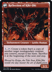 Fable of the Mirror-Breaker (PRE-141) - Kamigawa: Neon Dynasty Promos: (fandfc, enchantment) Foil