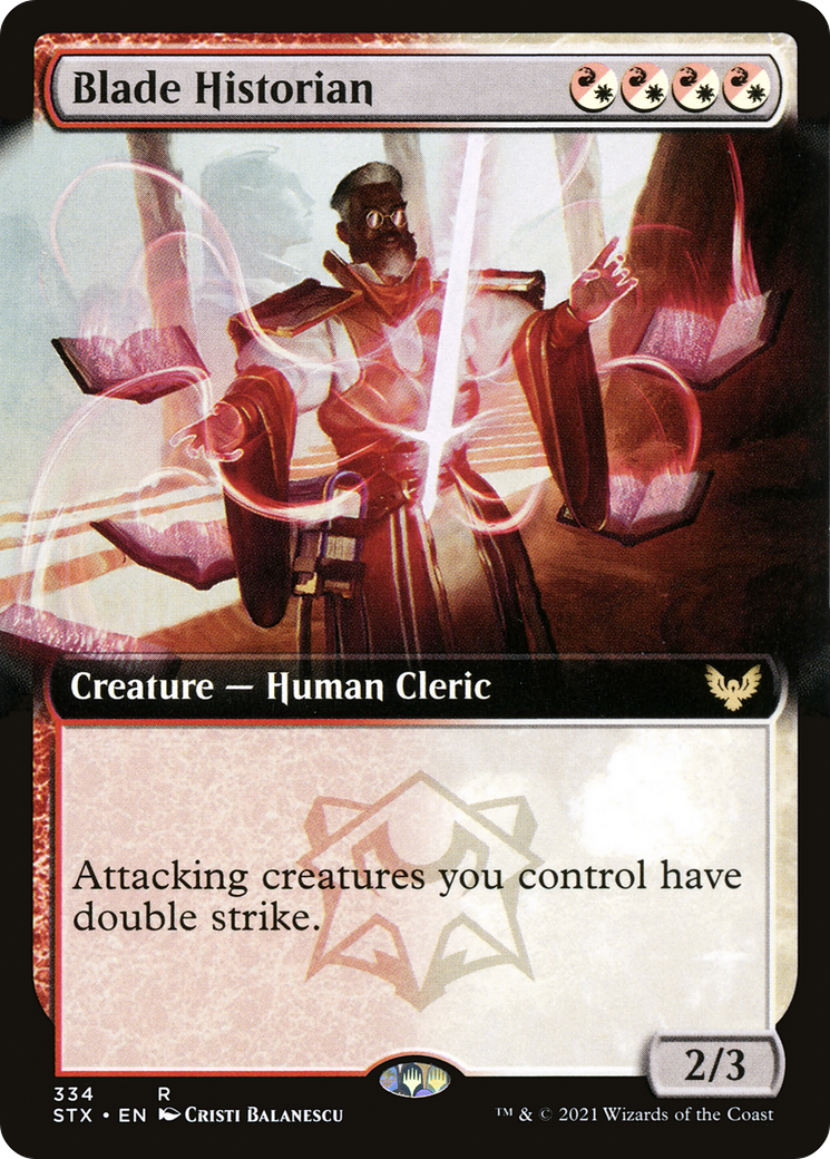 Blade Historian (Extended Art) (STX-334) - Strixhaven: School of Mages: (Extended Art) Foil